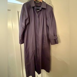 London Fog Vintage Women’s Maincoats Trench Coat Zip Removable Lining Purple 14R
